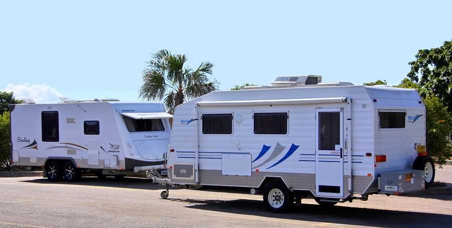 Mobile homes in Spain on a residential mobile home park. Camping parks are different