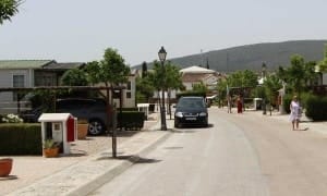 Mobile home park in Spain street view. Image eleven