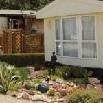 Mobile home decking example in Spain. Image ten