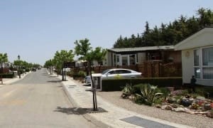 Mobile home park in Spain street view. Image ten