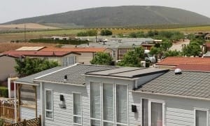 Mobile home park in Spain street view. Image nine