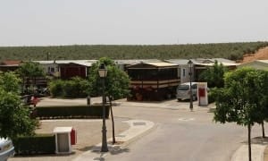 Mobile home park in Spain street view. Image eight