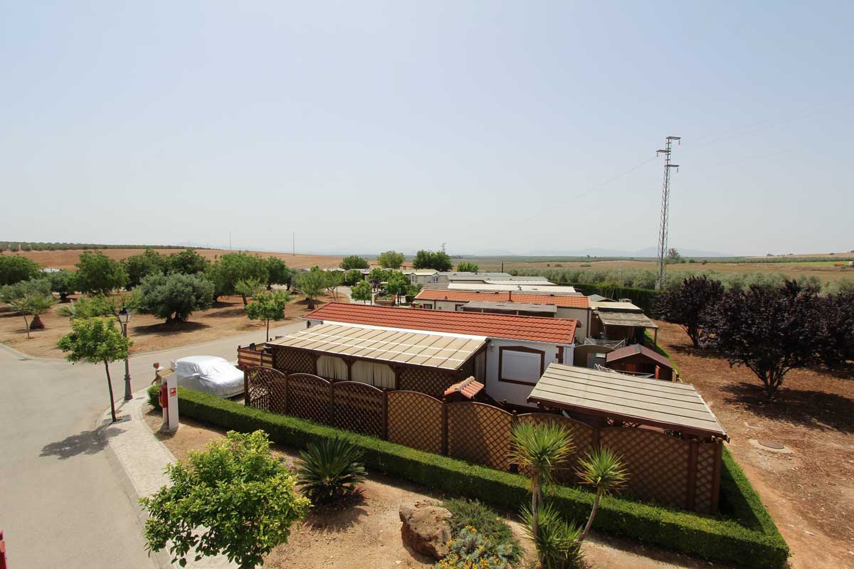 Mobile home park in Spain street view. Image twelve