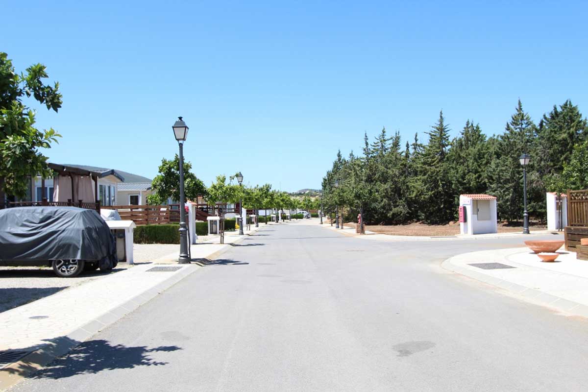 Mobile home park in Spain street view. Image five