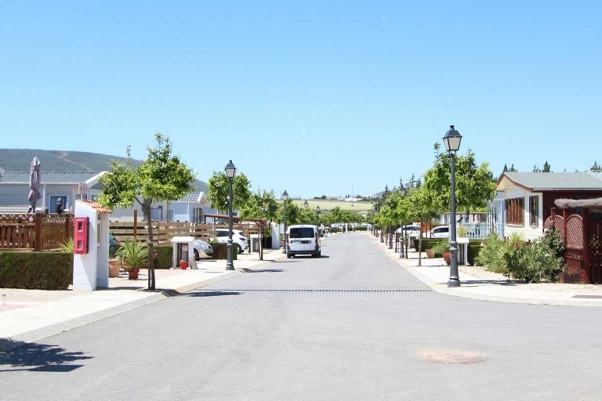Mobile home park in Spain street view. Image four