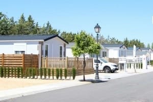 Mobile home park in Spain street view. Image three