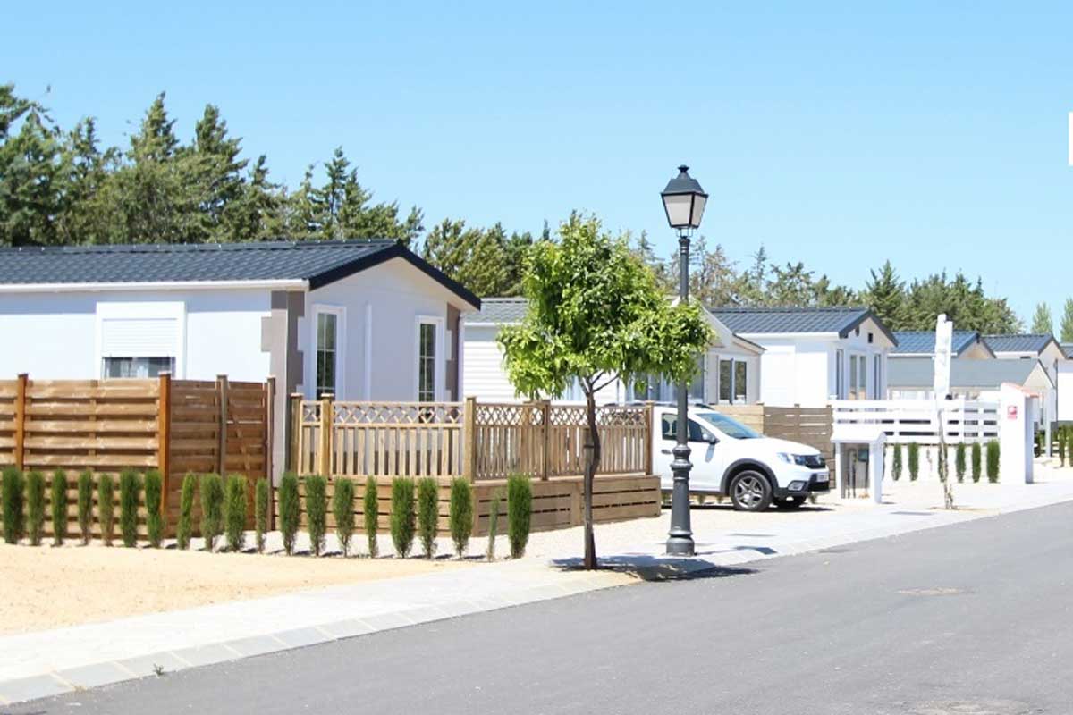 Mobile home park in Spain street view. Image three