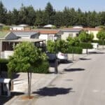 Mobile home park in Spain street view. Image one