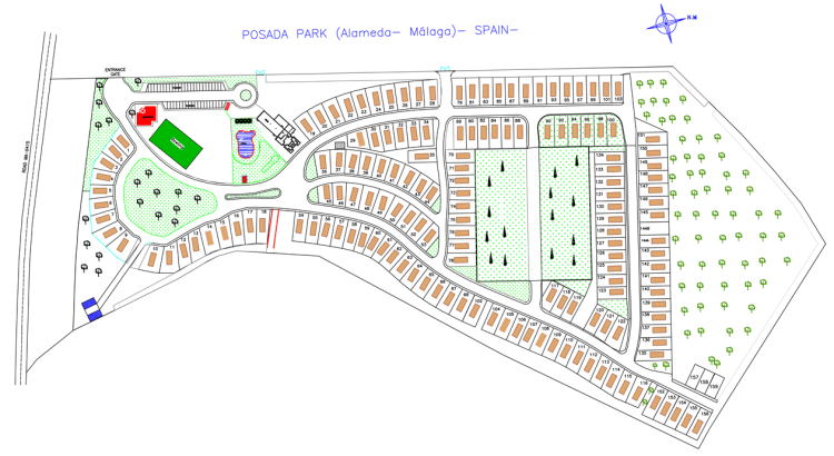 Plot plan of Park La Posada